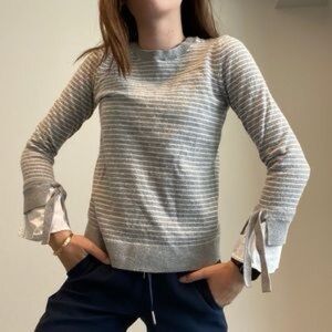 LOFT Gray Knit Sweater